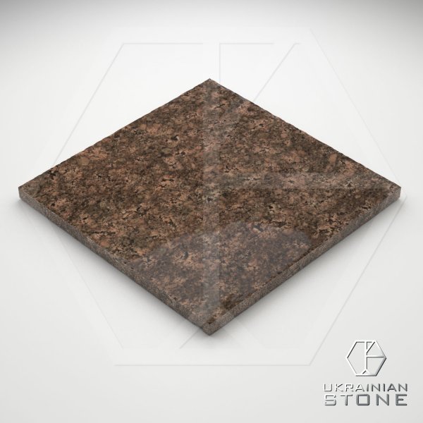 Плитка полированная из натурального камня, мультиколор, 300*300; 600*300; 400*300; 400*200; 200*200; 150*150;300*200, Дидковичское месторождение, толщина 30 мм