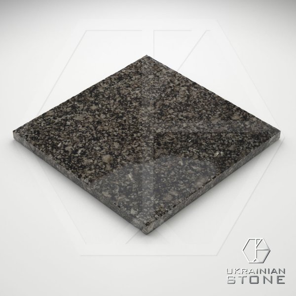 Плитка полированная из натурального камня, серая, 300*300; 600*300; 400*300; 400*200; 200*200; 150*150;300*200, Старобабанское месторождение, толщина 30 мм